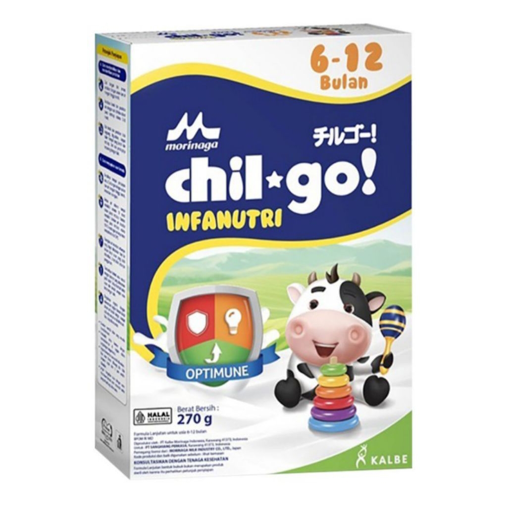 

Morinaga chil-go Infanutri Susu Bubuk Pertumbuhan Anak 6-12 Bulan 270 g