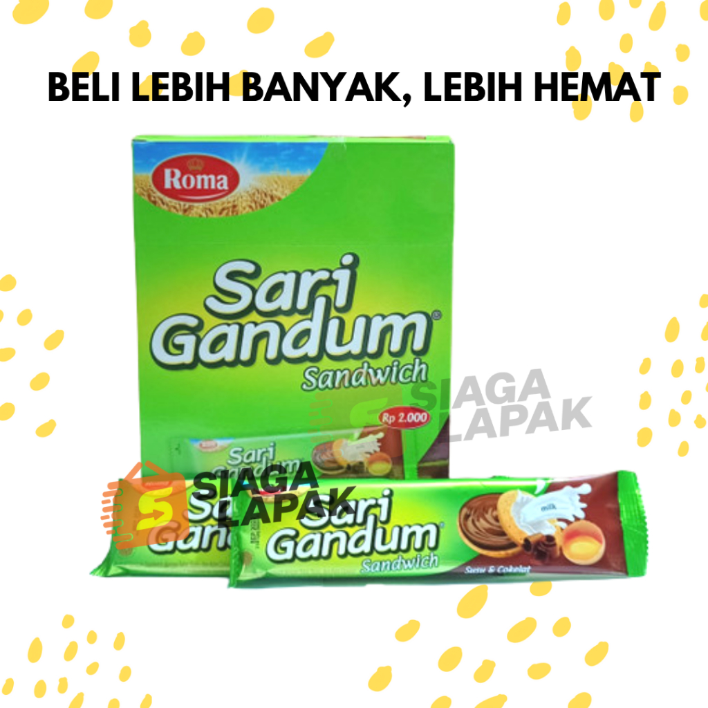 

Sari Gandum Sandwich Coklat ECERAN 1 PCS Biskuit Roma [BELI BANYAK LEBIH MURAH]