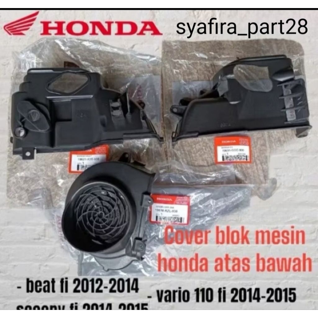 cover / tutup mesin beat vario scoopy fi tipe stater kasar tahun 2012 sd 2014 ORIGINAL AHM