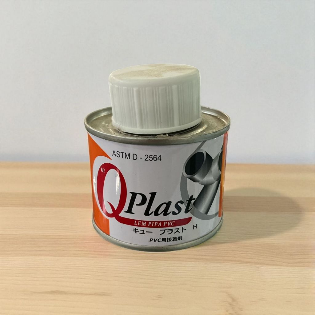 QPlast Lem PVC Kaleng 100 Gram