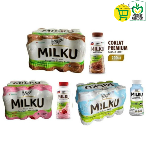 

MILKU ORIGINAL, COKLAT DAN STROBERI - 12 PCS X 200ML