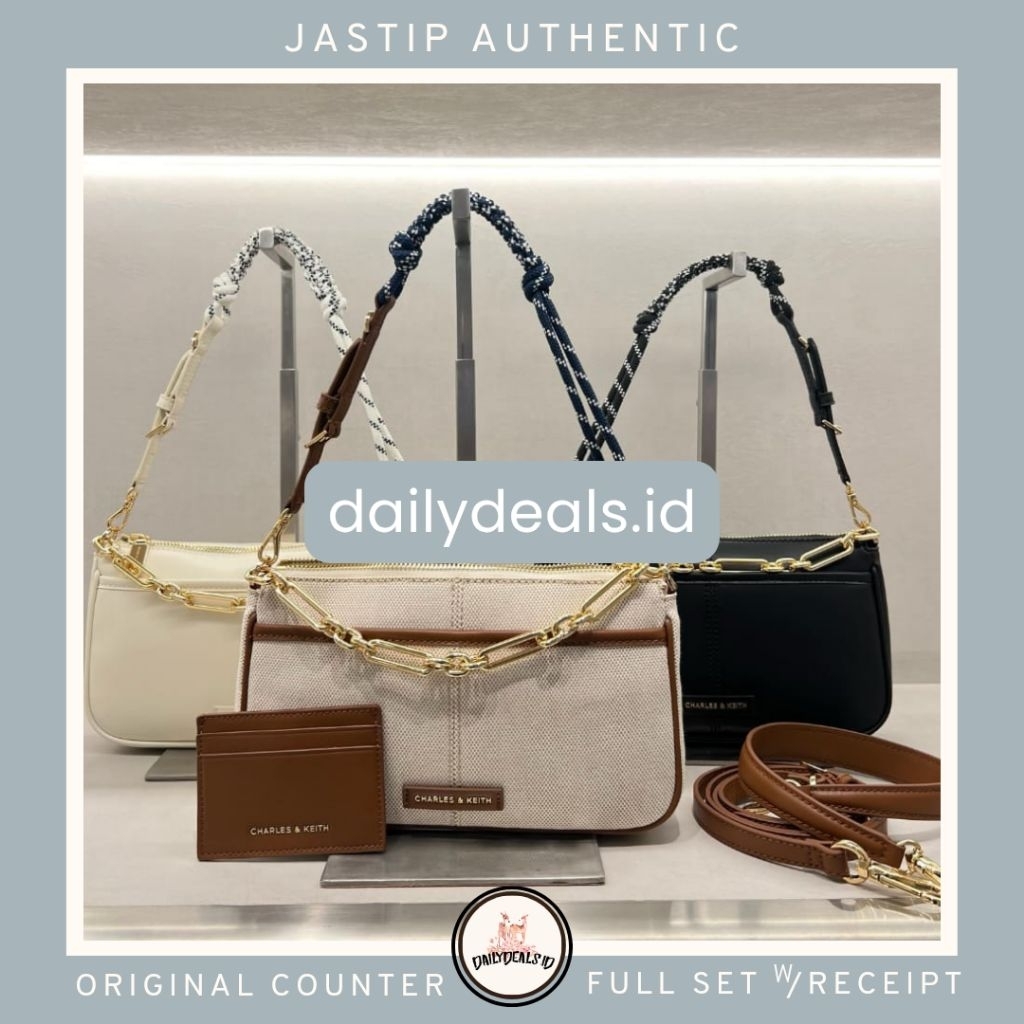 #2-20271647 Addison Rope - Jast[p] CK ORIGINAL COUNTER KNOTTED SHOULDER BAG TAS STORE AUTHENTIC ASLI