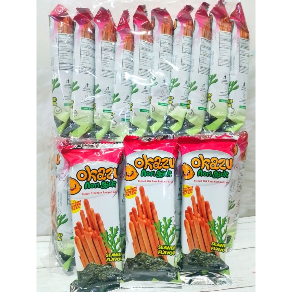 

Yobis OKAZU NORISTICK Biskuit Stick 35gram 1 dus isi 40 pcs Exp aman
