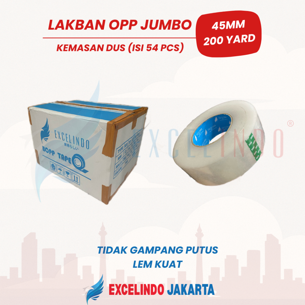 

(1 DUS/ISI 54 PCS) NAWA Lakban Jumbo BENING COKLAT 45mm x 200 yard PREMIUM QUALITY