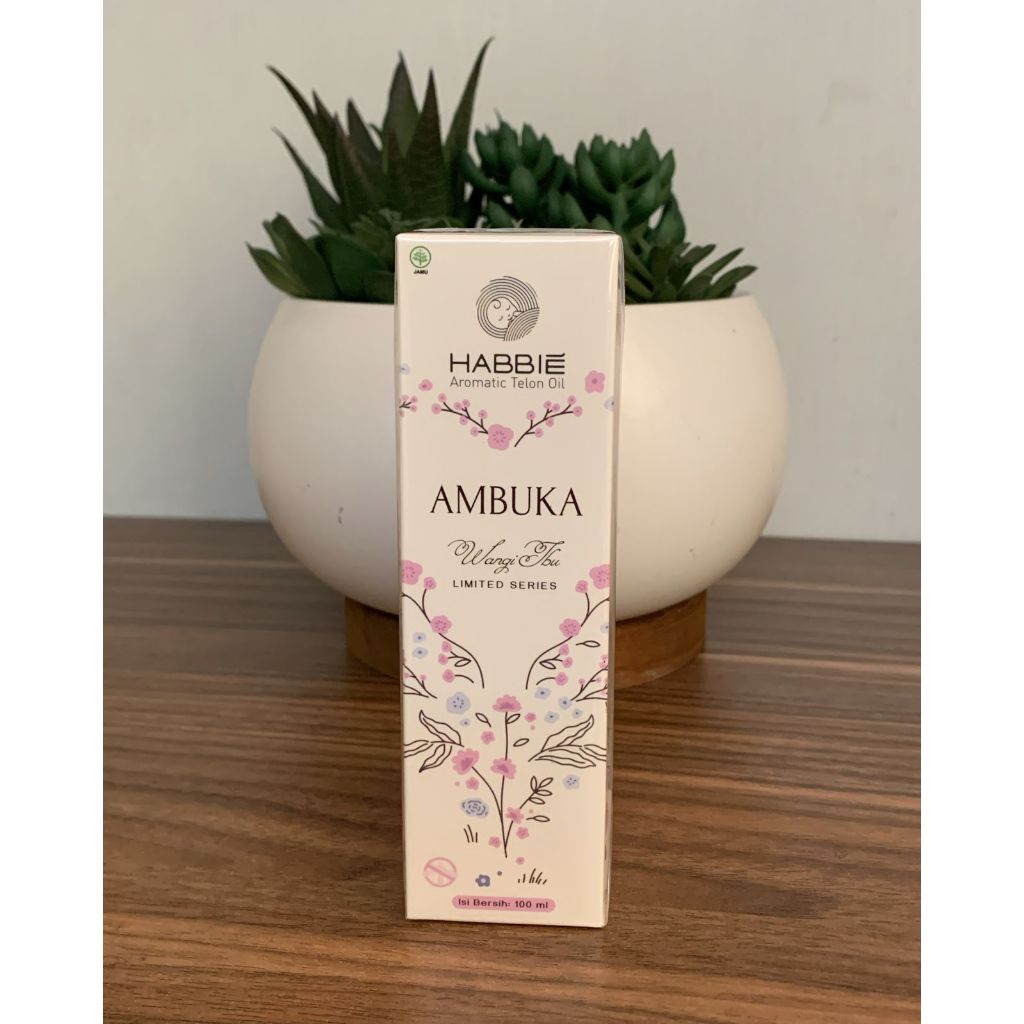 Habbie Aromatic Telon Oil Ambuka 100ml - Telon oil wangi ibu limited series