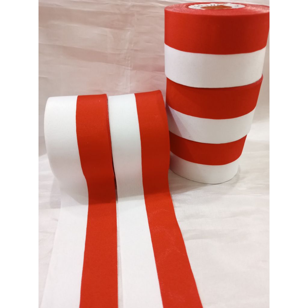 

[Rol] Pita Merah Putih 5Cm/Pita Bendera Indonesia/Pita Merah Putih