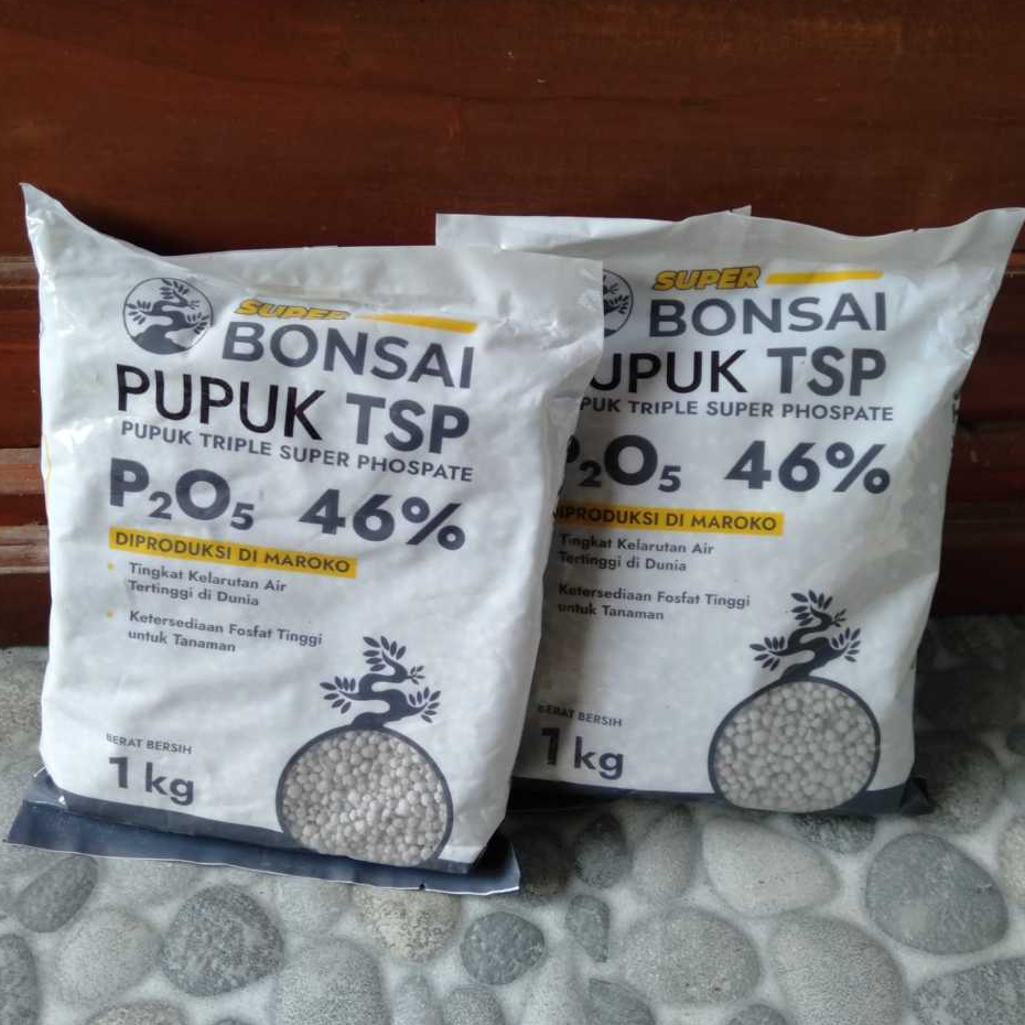 Super Bonsai Pupuk TSP 46% : Phospat Dengan Kelarutan Tertinggi Mempercepat Akar, Bunga dan Buah - 1