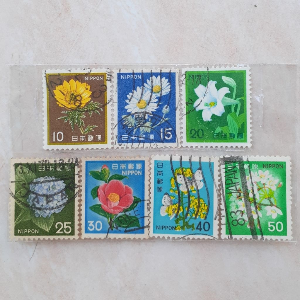 

Perangko Jepang Fauna Flora and Culture Heritage Tema Bunga Tahun 1961-1989 set 7pcs