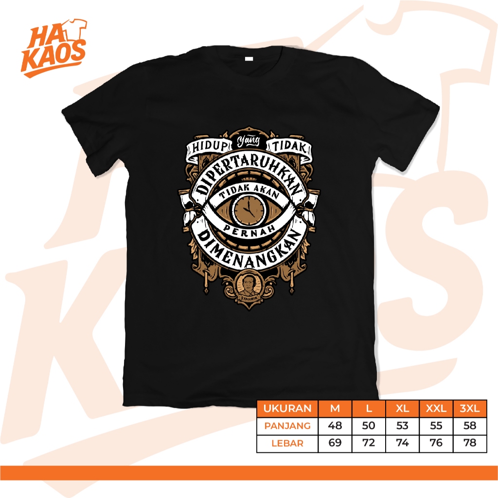 Kaos Distro Kata kata cotton combed 30s