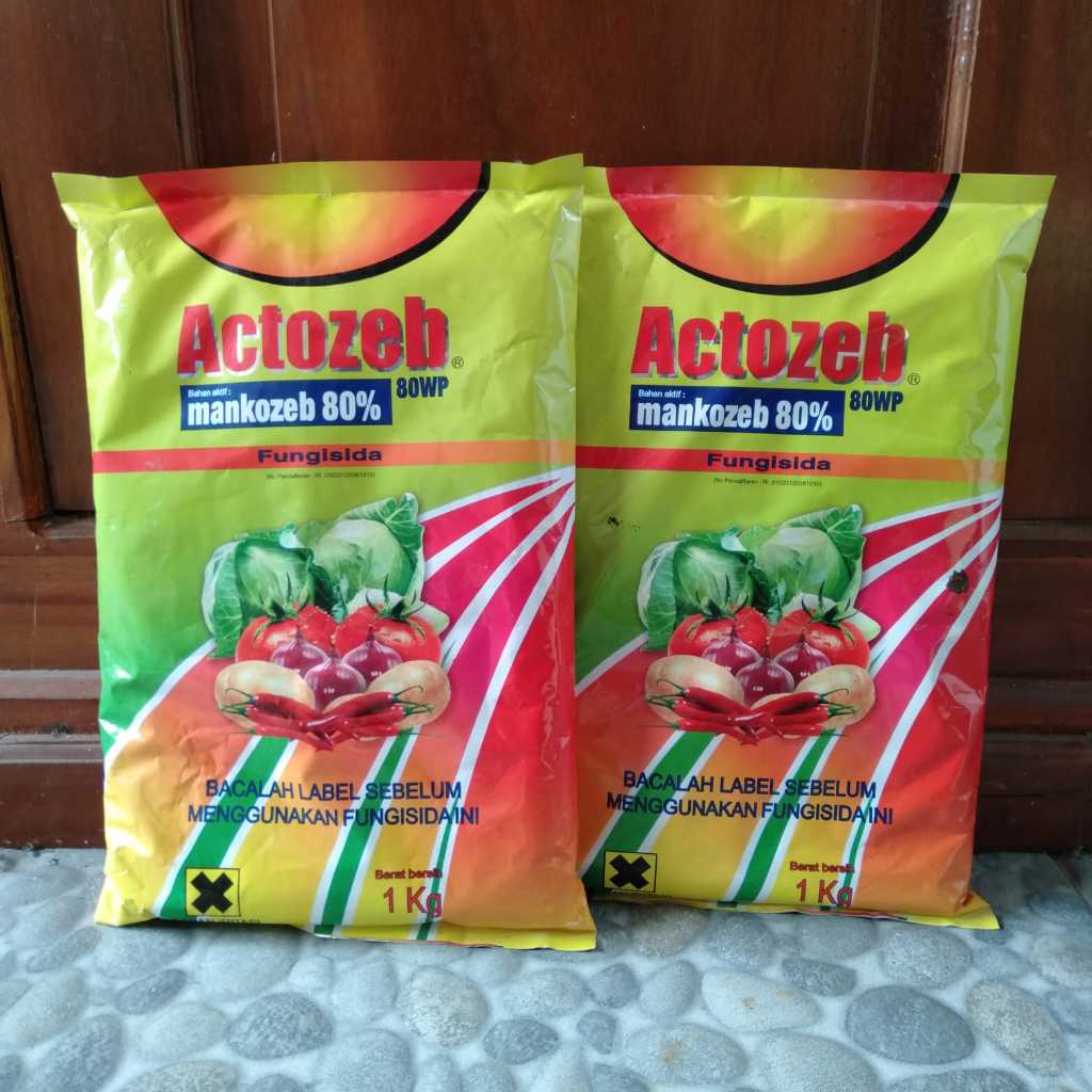 Fungisida Actozeb 80 WP : Mancozeb 80% - Fungisida Sistemik Busuk Akar Buah Batang - 1 Kg