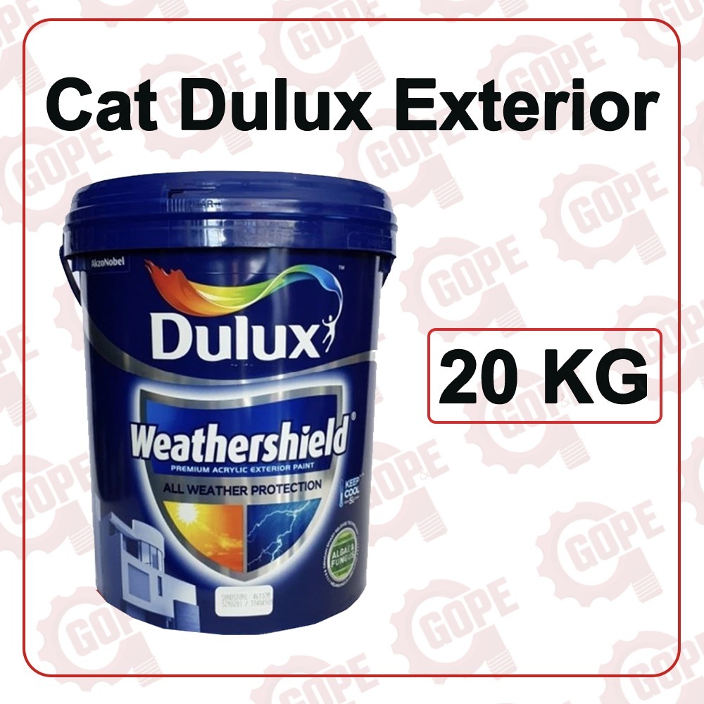 Cat Dulux Weathershield Brilliant White Khusus Tembok Luar 1 Pail