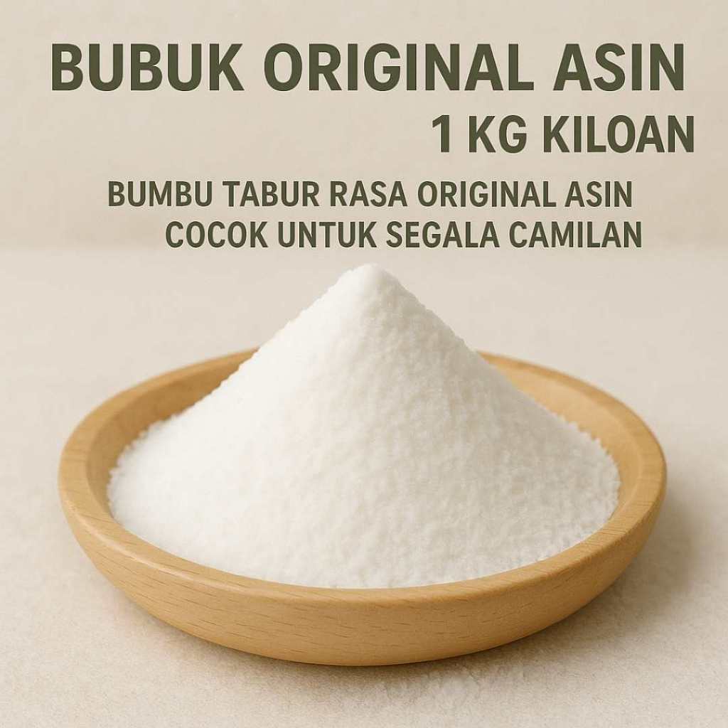 

Original Asin Gurih 1Kg Kiloan Bumbu Tabur Rasa Original Asin Cocok untuk Segala Camilan