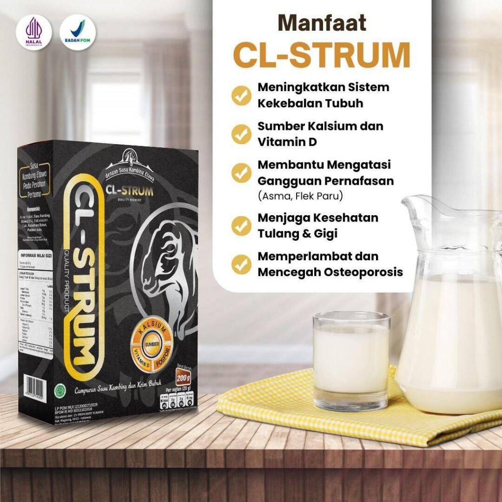 

Susu Kolostrum CL-Strum Campuran Krim Bubuk dan Susu Kambing Perahan Pertama