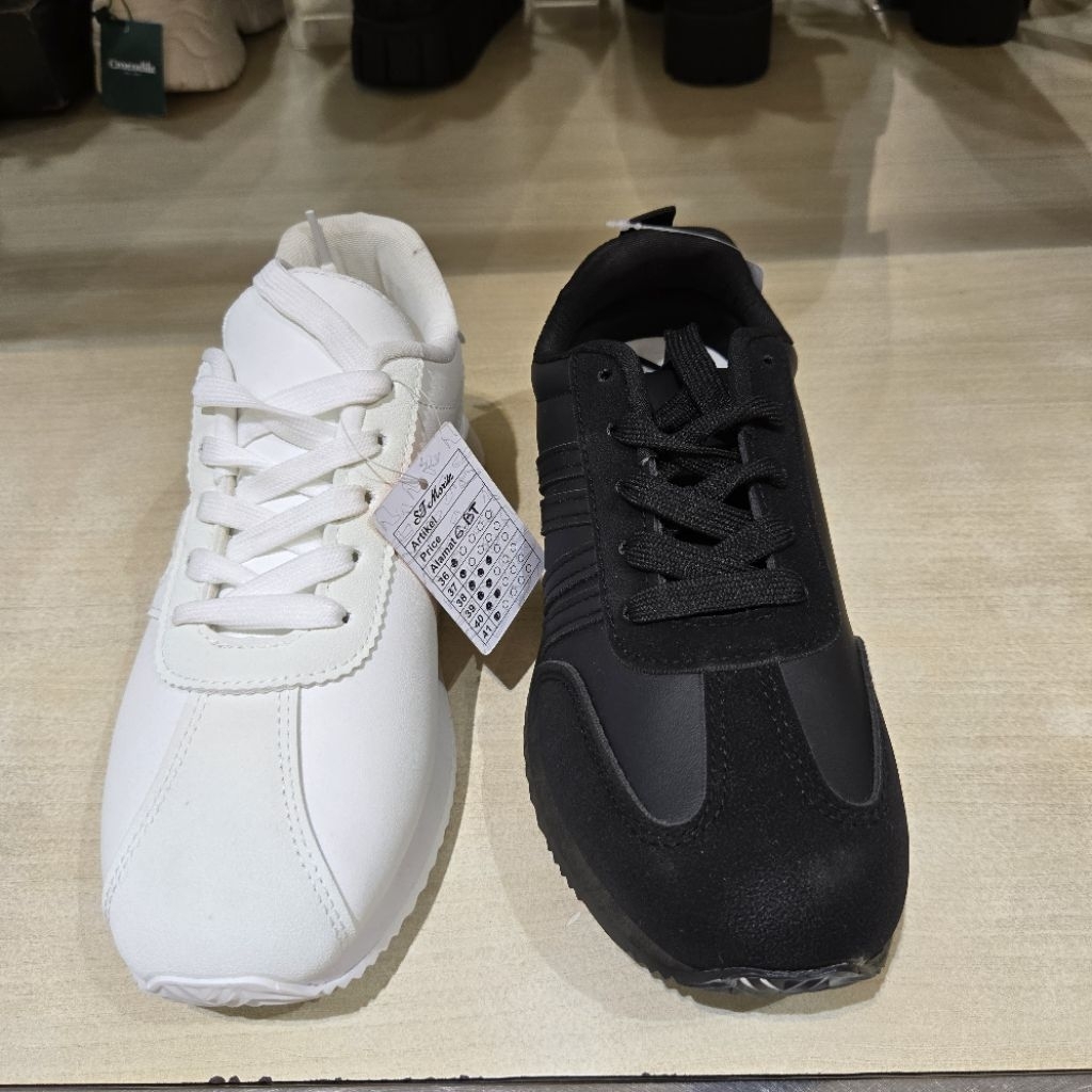 St moritz sepatu sneakers tali wanita comfort size 36-41