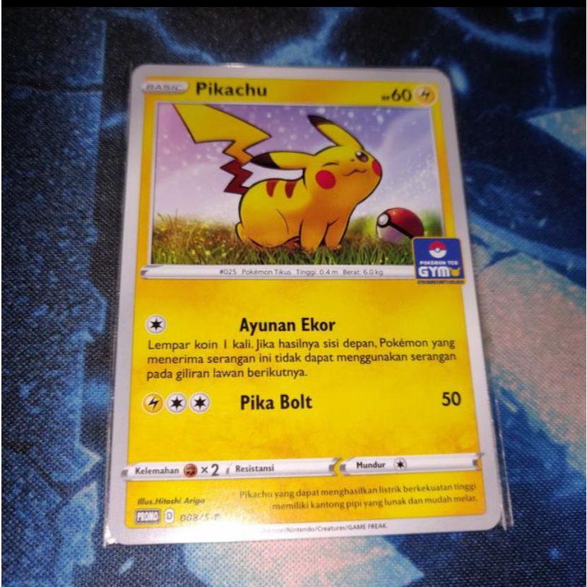 Kartu Pokemon TCG ID Indonesia S-P Pikachu Gym Promo