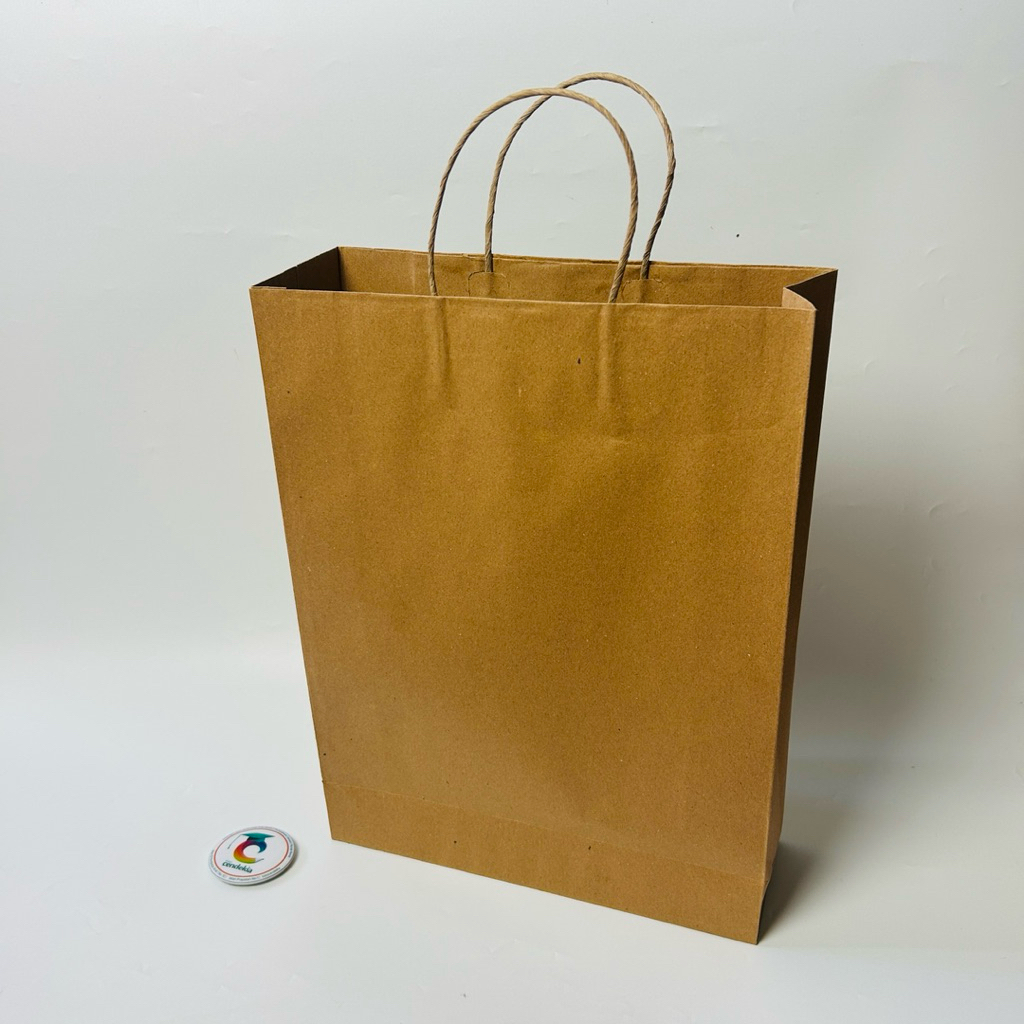 

Paper Bag Tas Kertas KRAFT KIKY 34x28x12 - 1pcs