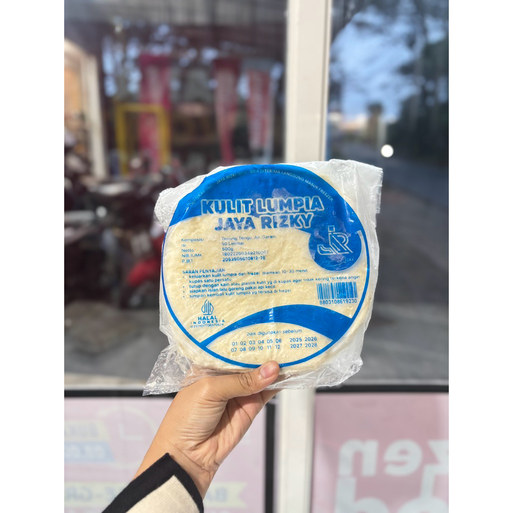 

Kulit lumpia jaya rizki isi 50 lembar 500gram