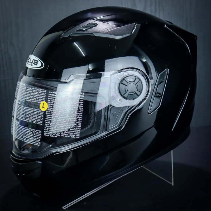 Helm Zeus ZS-813 Black Glossy Full Face