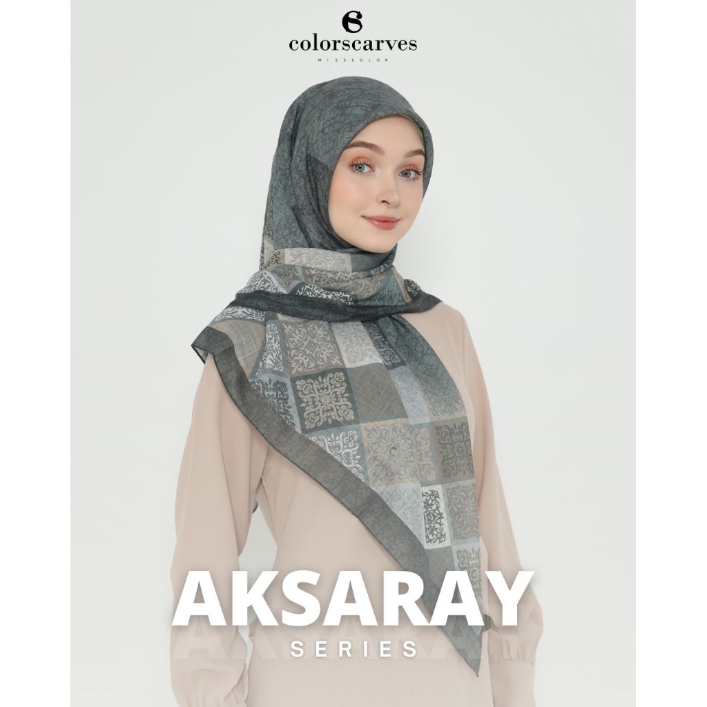 Kerudung turkey miss color motif kotak