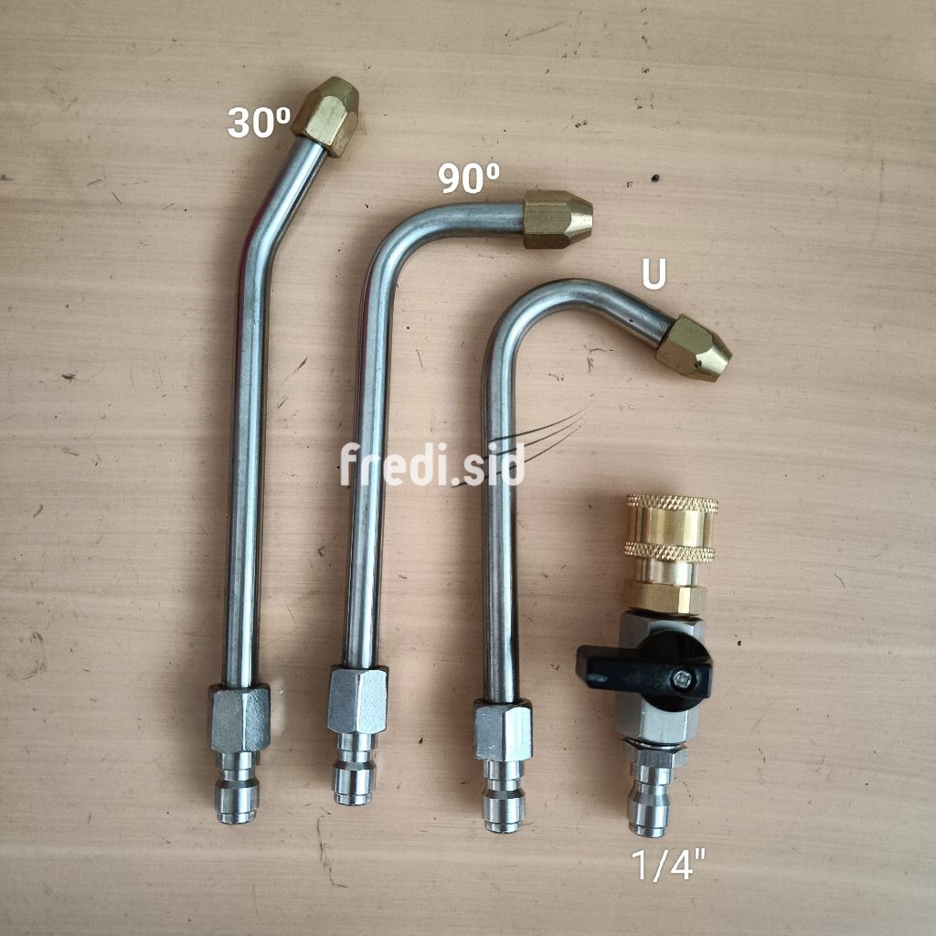1pcs stick extend nozzle QR 1/4" + kran cuci ac QR 1/4"