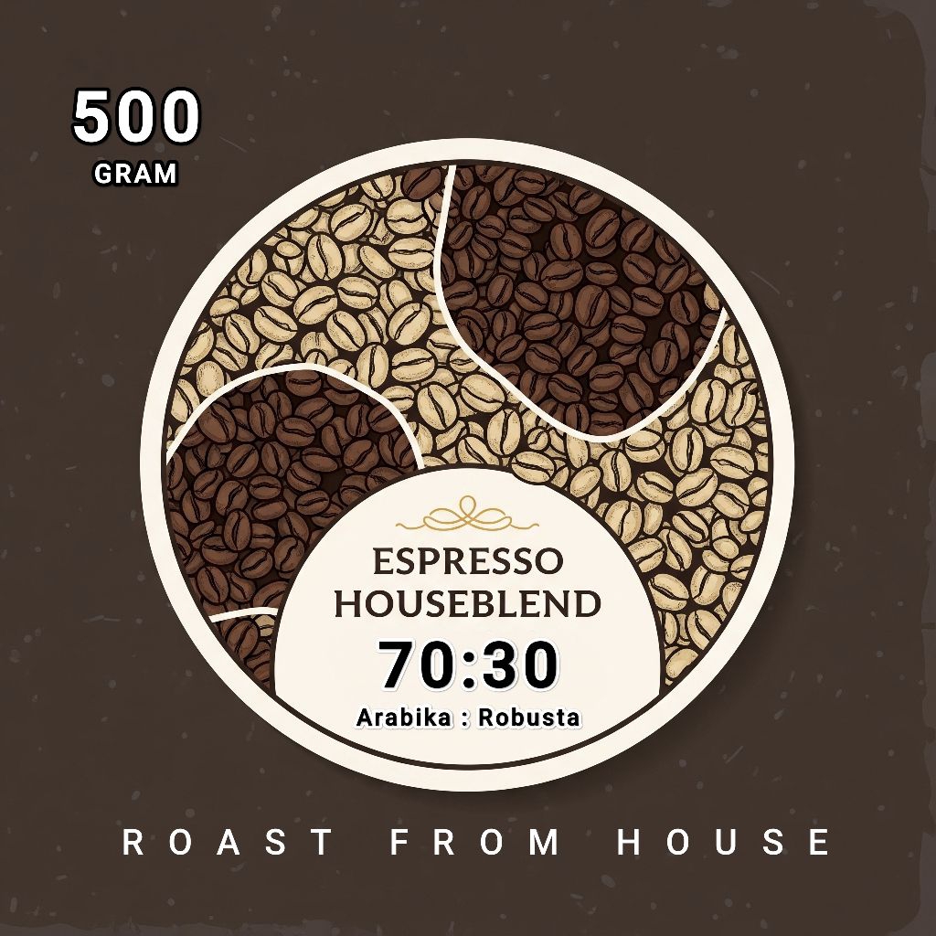 

BIJI KOPI ESPRESSO 500 GRAM HOUSE BLEND & KOPI SUSU ARABIKA ROBUSTA 70:30 ROASTED BEANS