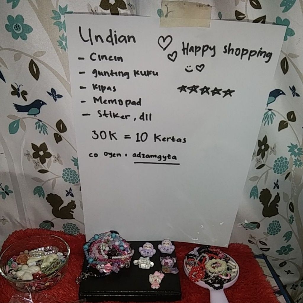 

undian kertas 30k=10 kertas