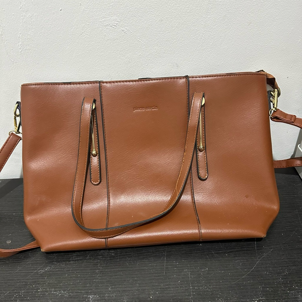 Pierre Cardin Brown Bag | Tas Coklat Kantor