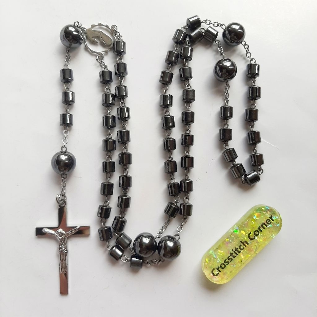 Rosario manik batu alam blustin hematite