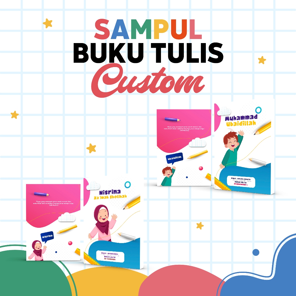 

SAMPUL BUKU TULIS CUSTOM NAMA