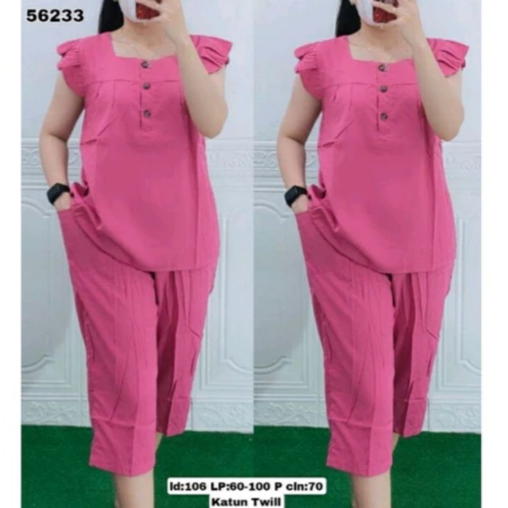 Terlaris..Setelan bangkok wanita jumbo7/8 Termurah//Onset baju Bangkok Wanita Kekinian Korean Stylee