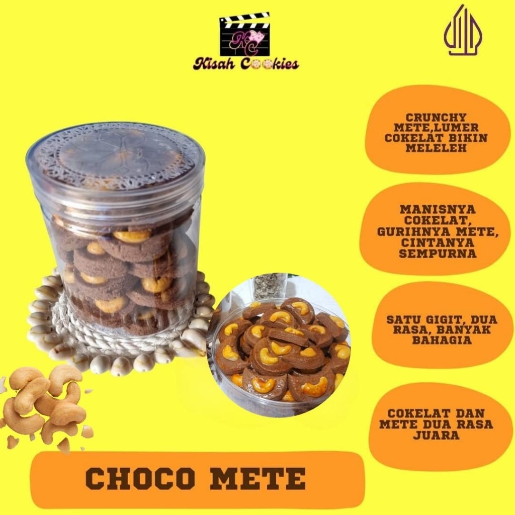 

CHOCO CASHEW COOKIES / COOKIES KACANG METE CHOCO COOKIES CHOCOLATE