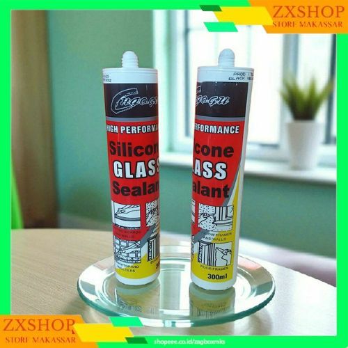 Lem Kaca 300ml Sealant Kaca Silikon / Sealant Anti Bocor / Lem Kaca Anti Bocor