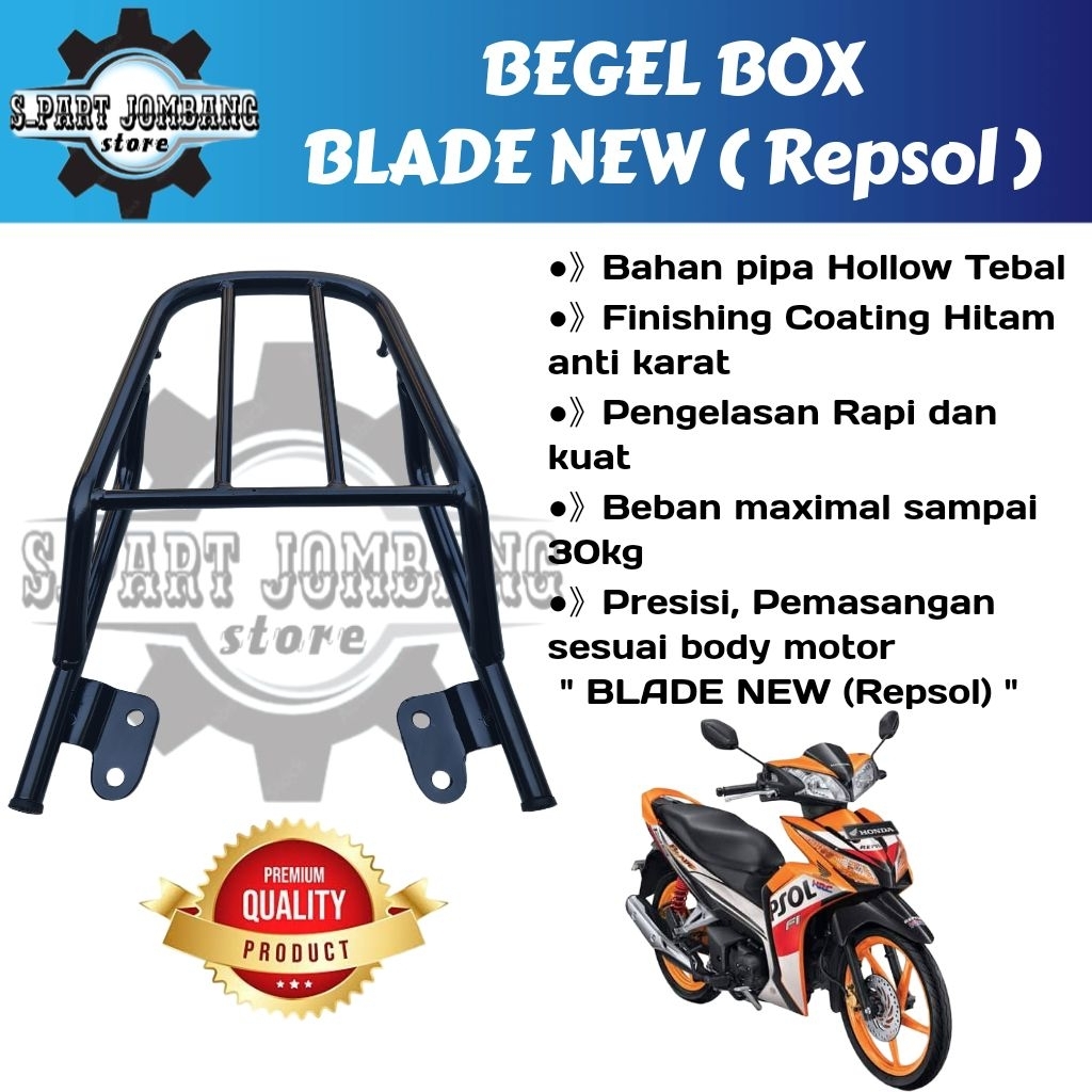 Bracket Behel Begel Box Honda BLADE NEW Blade 125 FI