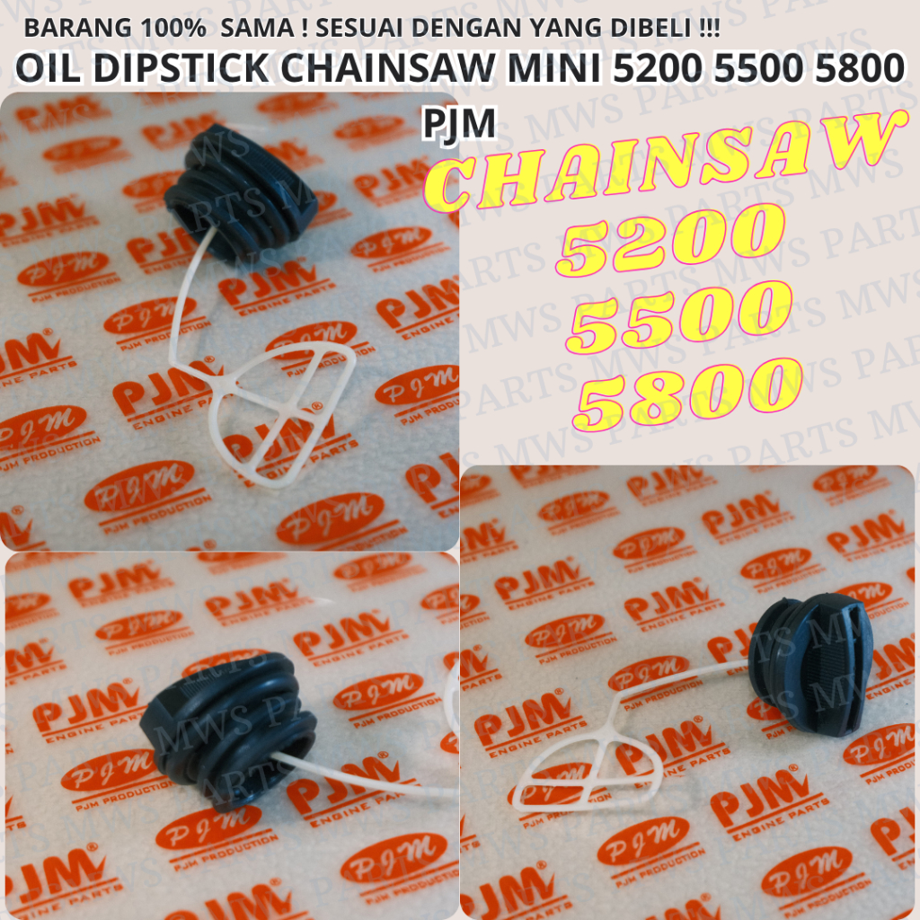 OIL DIPSTICK 5200 OIL CAP TUTUP OLI OIL TANK CAP MESIN CHAINSAW MINI SINSO KECIL SENSO MINI SINSO MI