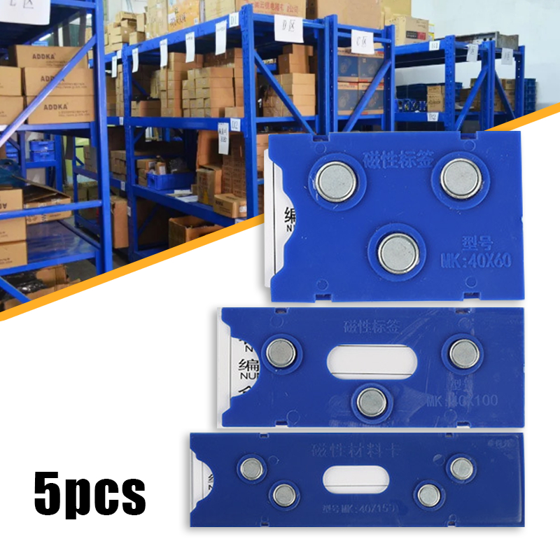 

5pcs Magnetik Price Tag Display Meja Kantor Bisnis Kartu Name Tag Tipe L Minimarket Price Tag Label Holder