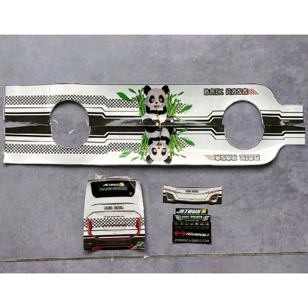 livery liveri bus KIDS PANDA BAIK RASA full body panjang bus miniatur rkc