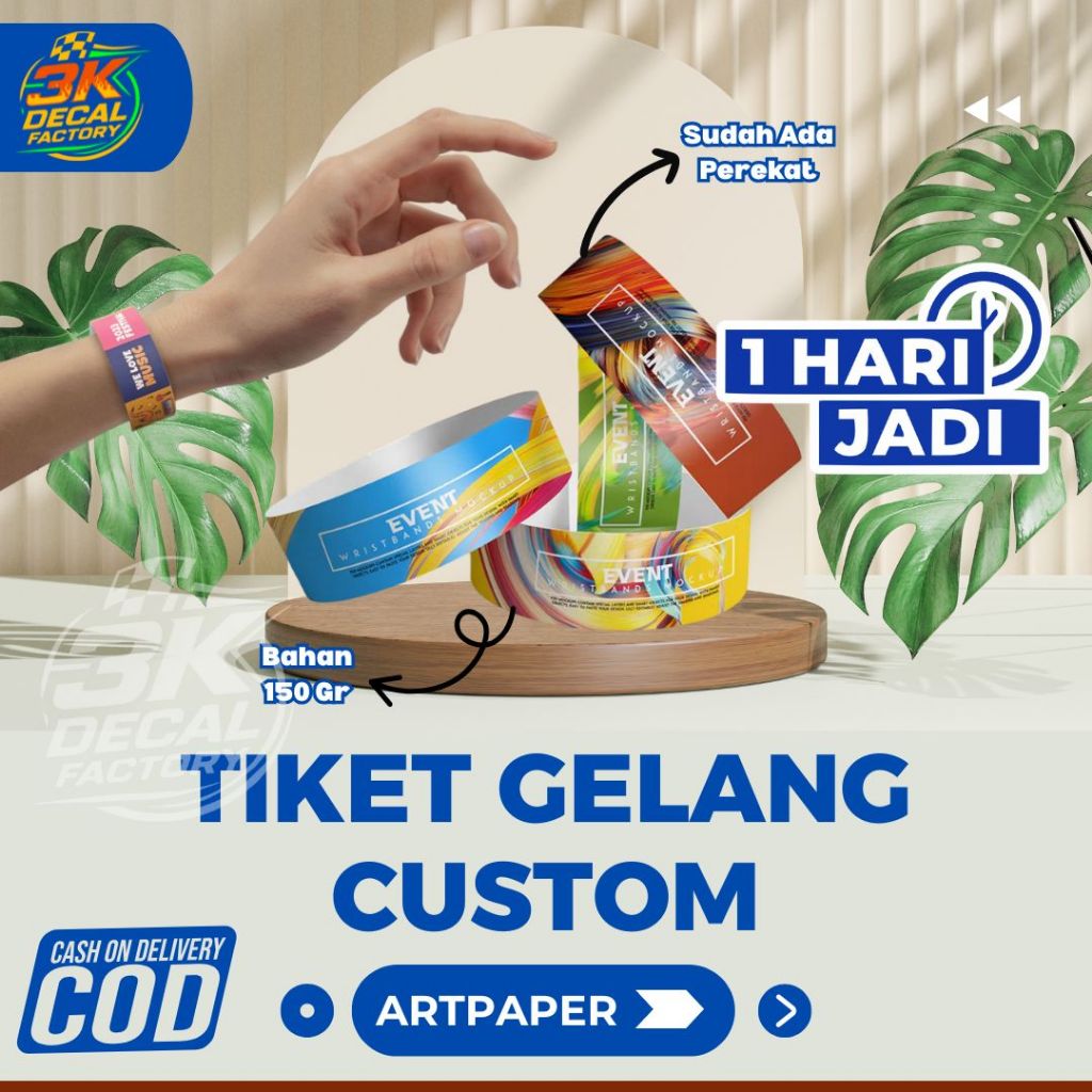 

TIKET GELANG CUSTOM EVENT WAHANA KONSER TIKET GELANG WRISTBAND CUSTOM