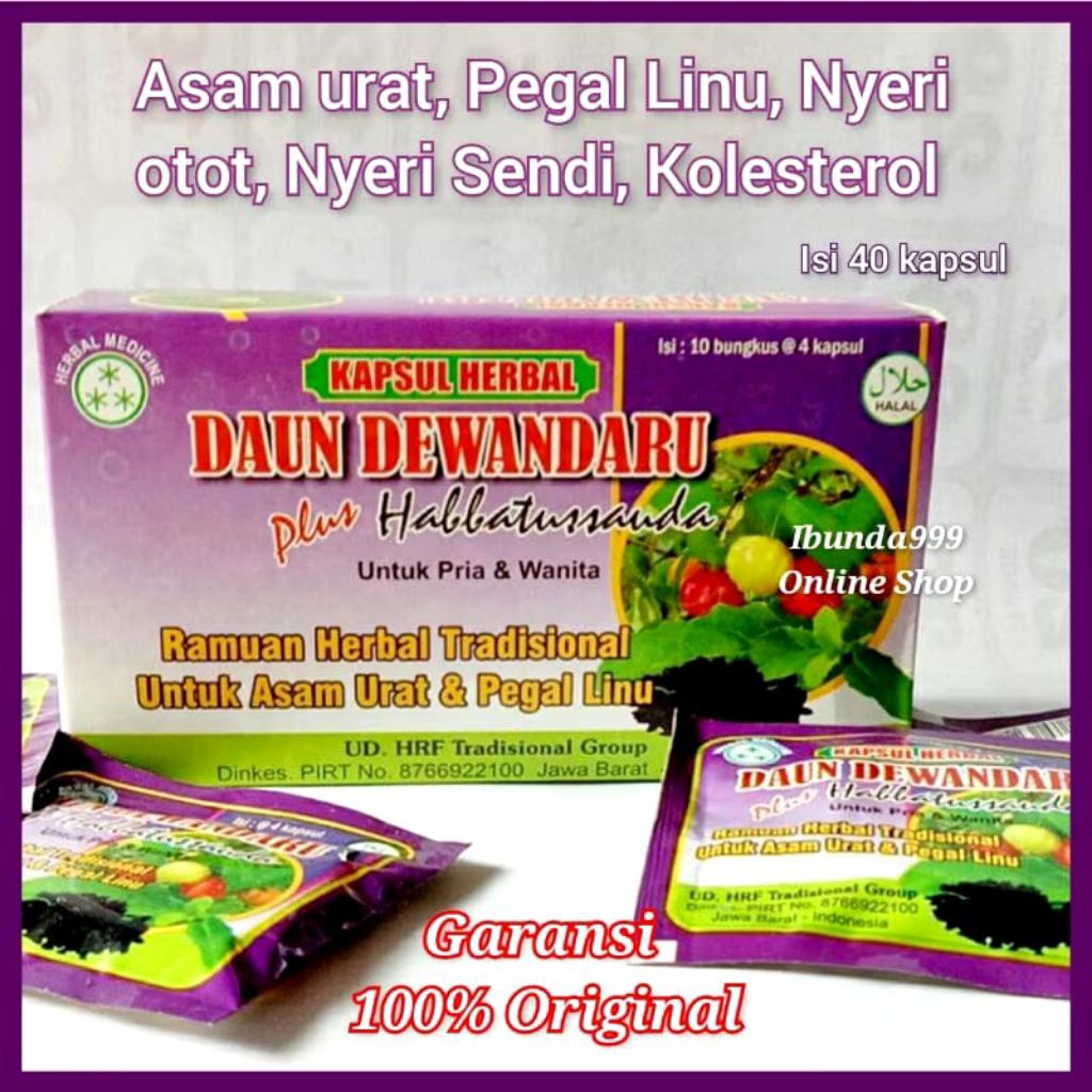 DEWANDARU PLUS HABBATUSAUDA / KAPSUL DAUN DEWANDARU / MENJAGA KESEHATAN TUBUH