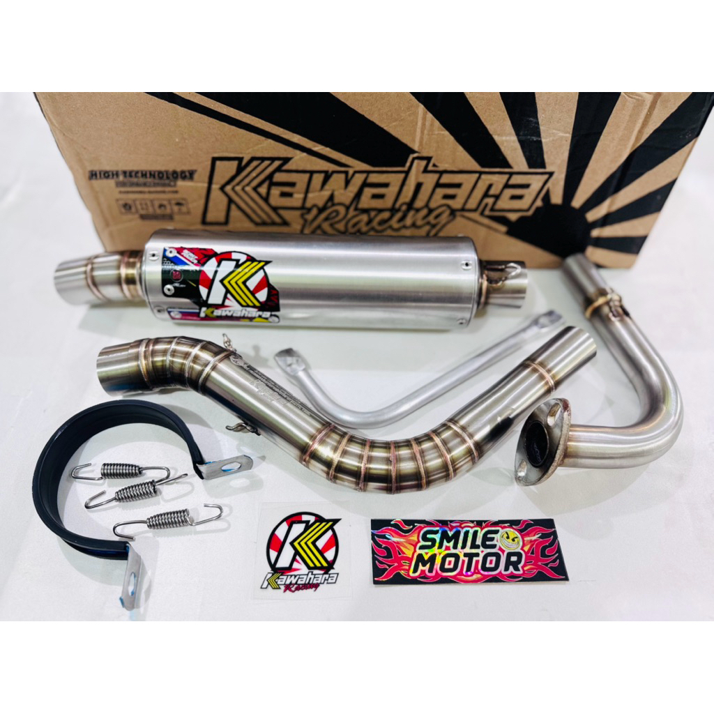 KNALPOT RACING KAWAHARA TIPE DRAG BEAT KARBU BEAT FI ESP SCOOPY KARBU SCOOPY FI ESP