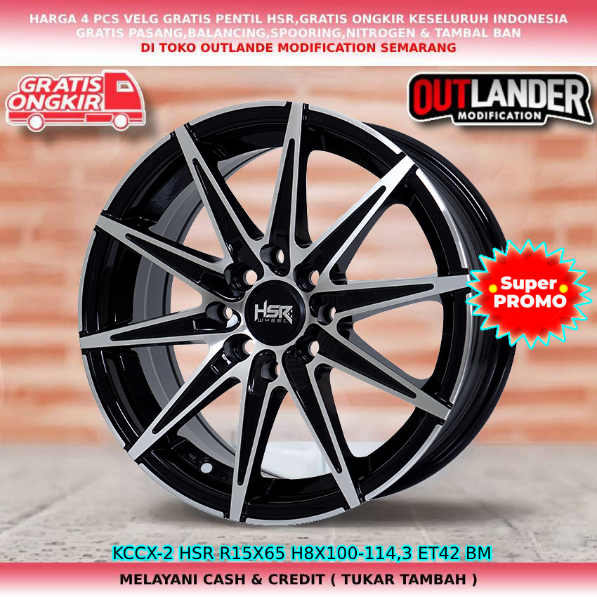 velg racing hsr r15 velg mobil Carry Futura Avanza Veloz Xenia Panther dll hsr kccx r15 best seller