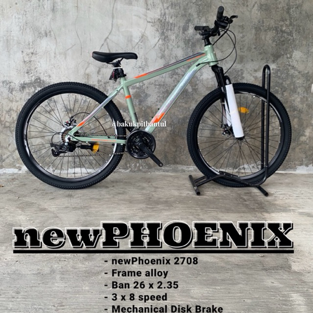Sepeda Anak cowok dewasa Gunung MTB ring 26 new Phoenix 2708 AL | Sepeda Gunung newphoenix ukuran 26