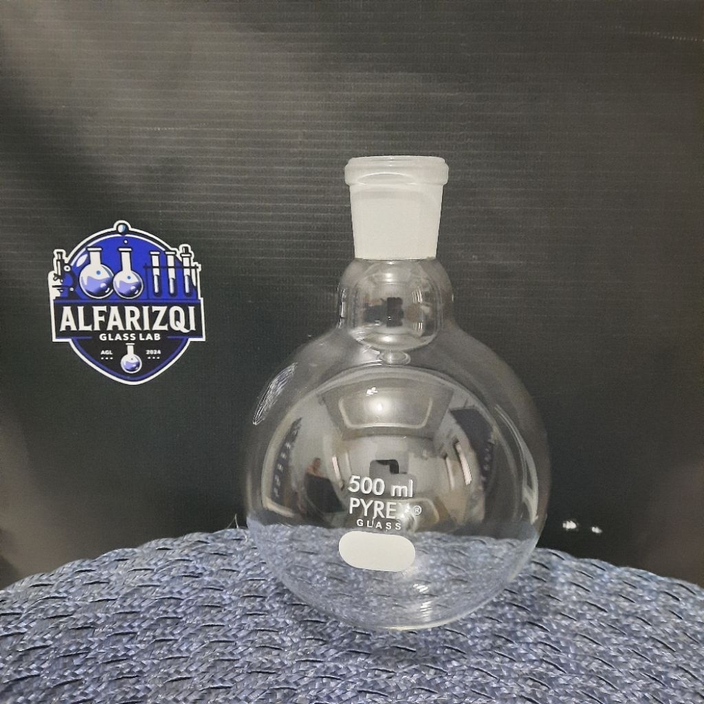 boiling flask 500ml / labu didih 500ml Ns 29/32 pyrex
