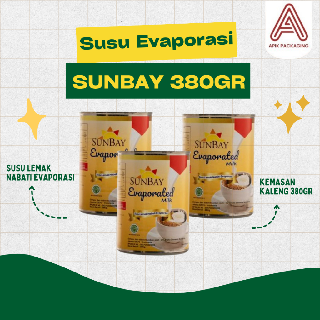 

SUSU EVAPORASI SUNBAY KALENG 380GR