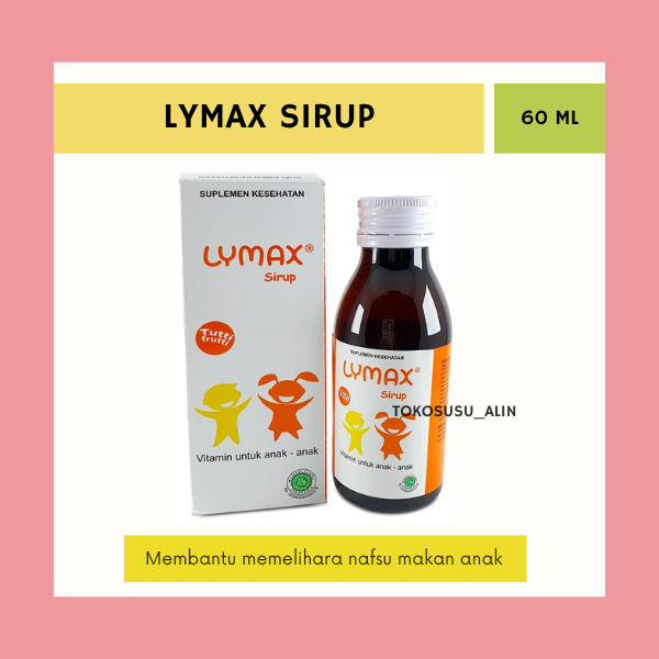 LYMAX SIRUP 100 ML / MEMPERBAIKI NAFSU MAKAN ANAK