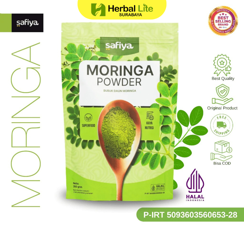

Safiya Daun Kelor 350 Gr Moringa Bubuk 100% Murni Premium