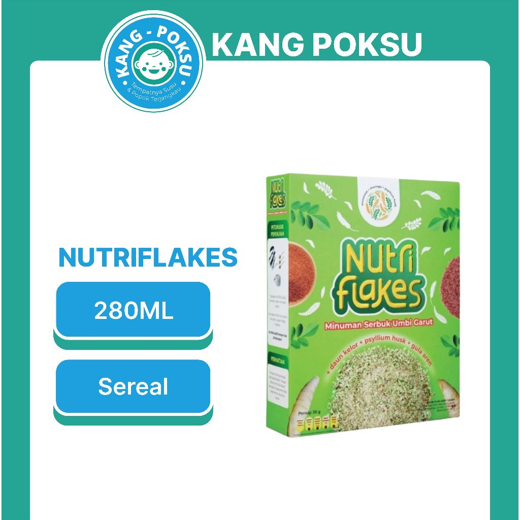 

Nutriflakes Sereal 280 gr - Ampuh Mengatasi Asam Lambung & Maag Original 280GR KPS PRLA