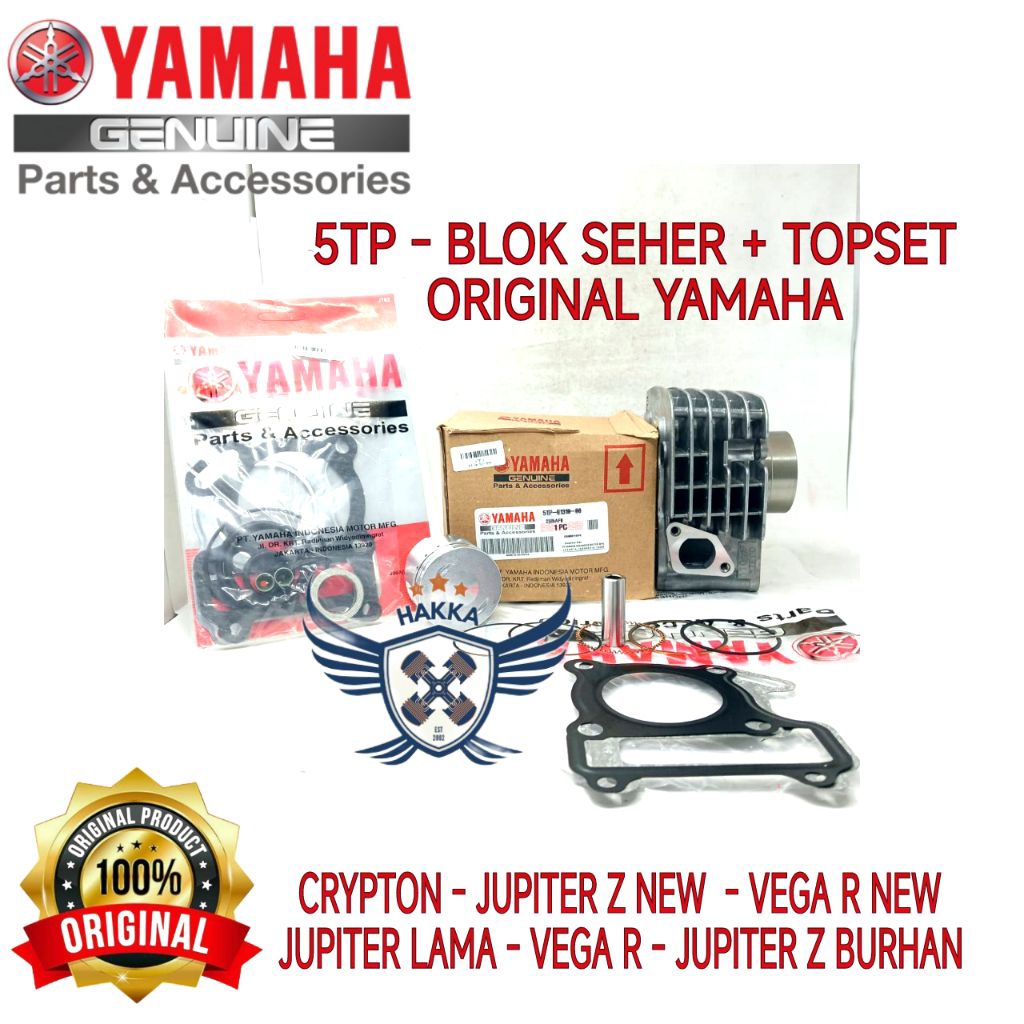 5TP ORIGINAL BLOK SEHER + TOPSET YAMAHA VEGA R, BLOK SEHER YAMAHA VEGA R NEW, BLOK SEHER YAMAHA JUPI