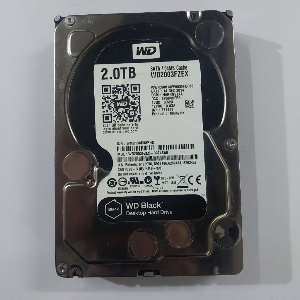 Hard Disk 4Tb WD 3.5inch Sata Second ORI - Hdd 3Tb - Hardisk 2Tb -Harddisk 1TB Western Digital