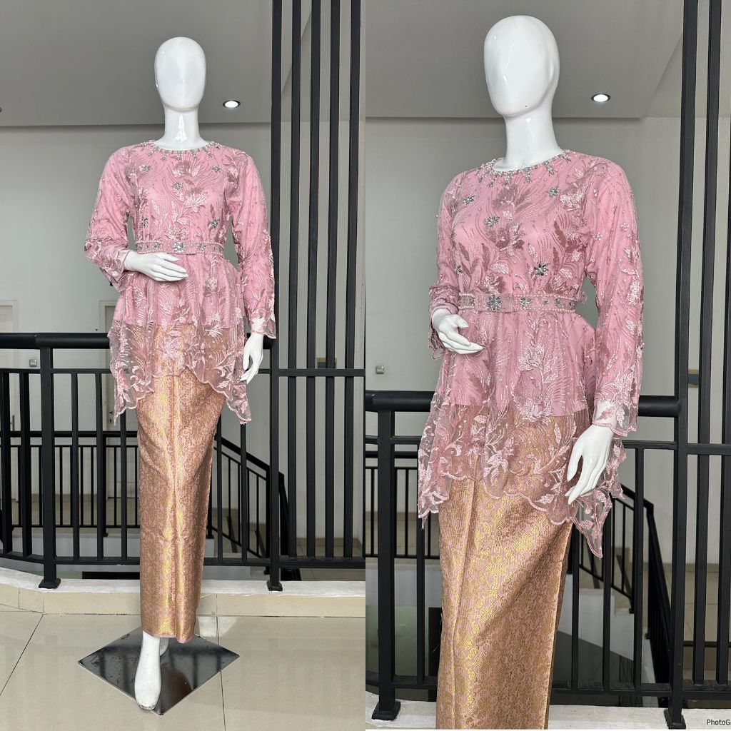 Kebaya Tile Wanita Kebaya Tile Gomes Payet Atasan Pesta Mewah