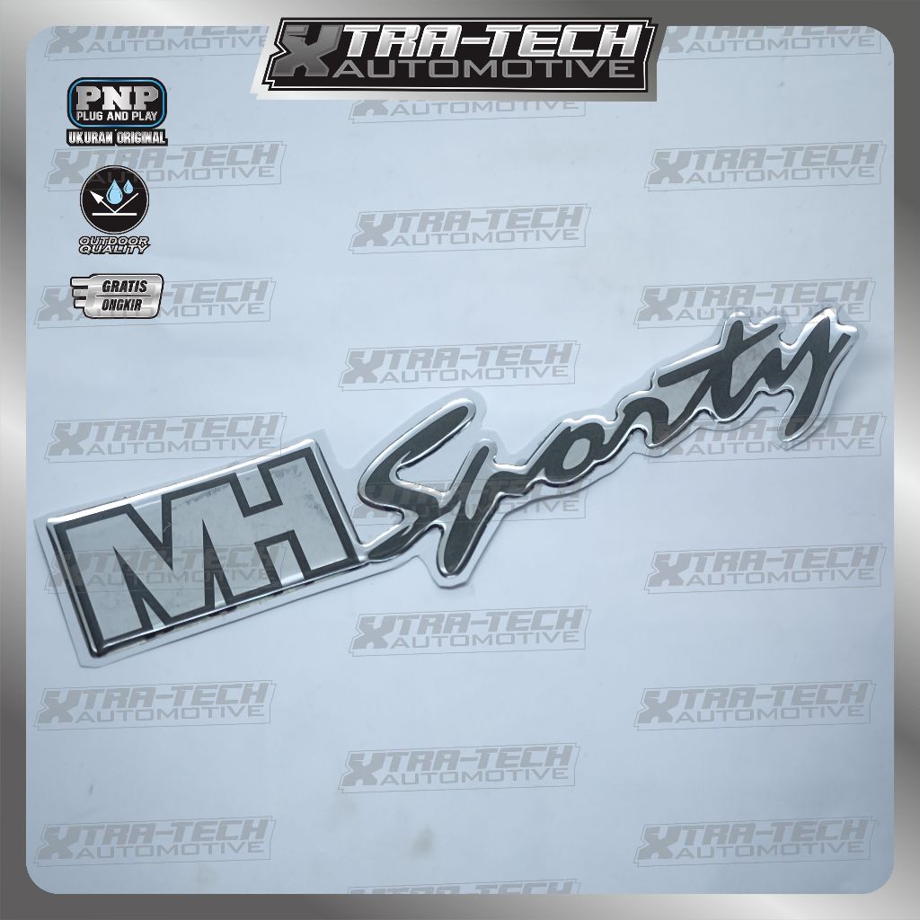 emblem timbul MH Sporty suzuki esteem / emblem logo suzuki esteem mh sporty / emblem bagasi mh sport